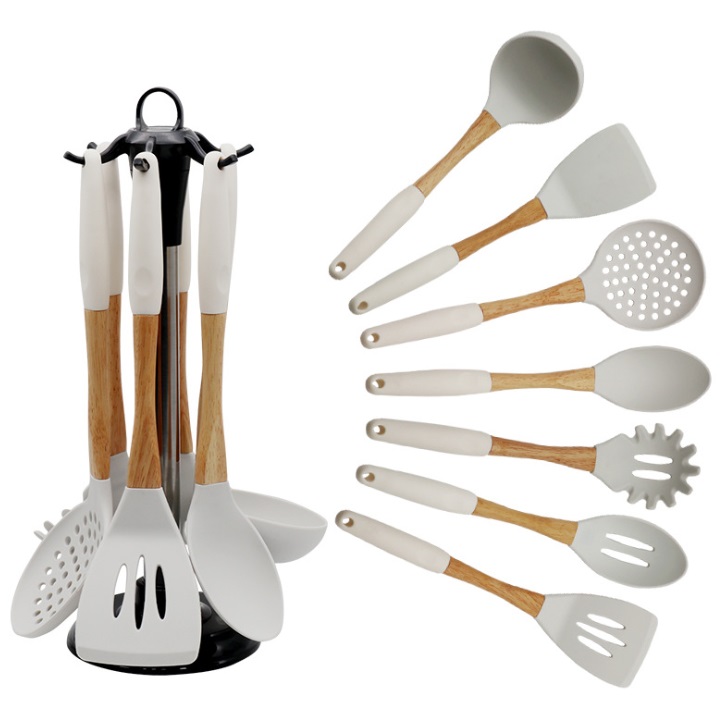 Wholesale Price Best Selling 100% Food Grade Modern Safe Silicone Personalized Kitchen Utensil Set With Baking Cooking Tools